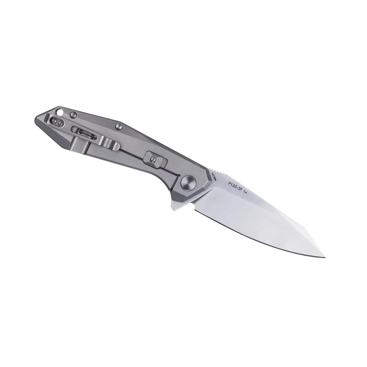 Ніж складаний Ruike P135-SF 9,2 см 14C28N сірий