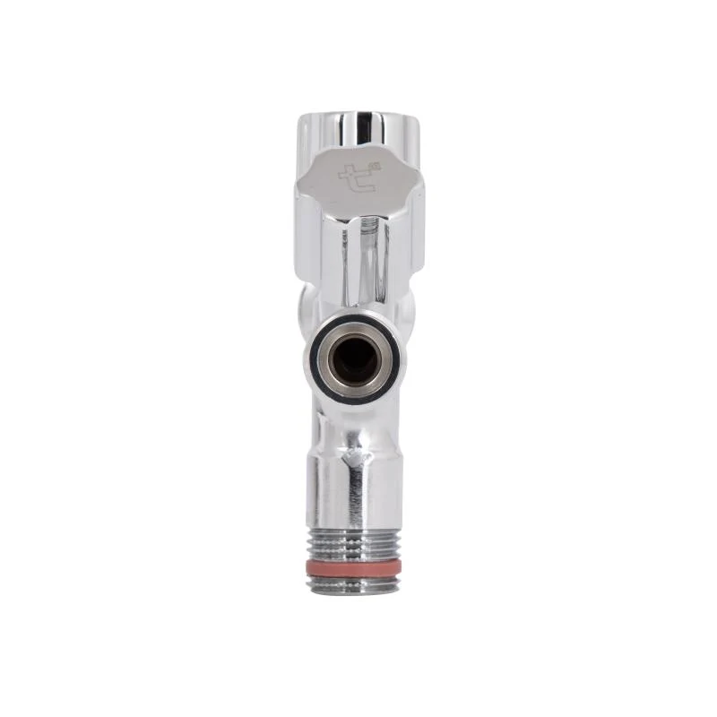 Кран кутовий подвійний Thermo Alliance Forte 1/2"З x 1/2"З x 3/4"З хром 10 Бар