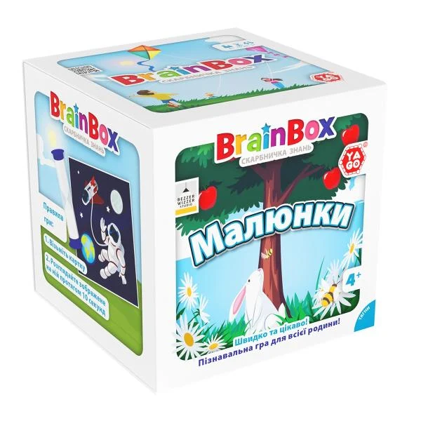 Настільна гра BrainBox Малюнки для всієї родини 55 карток картон Українська