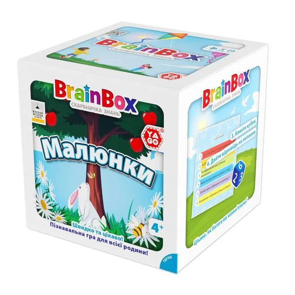 Настільна гра BrainBox Малюнки для всієї родини 55 карток картон Українська