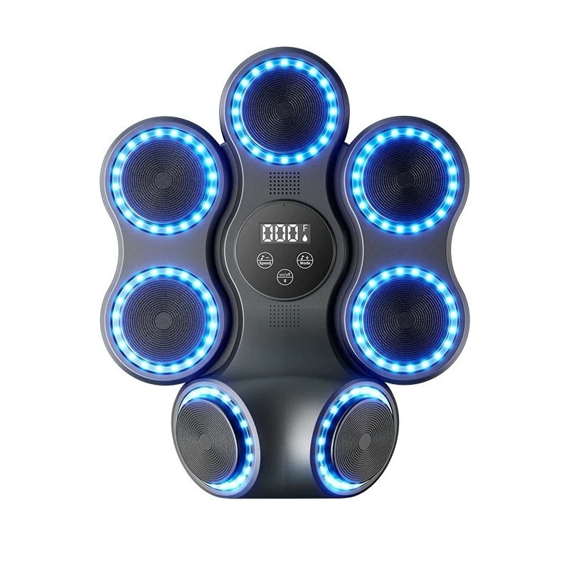 Настінний боксерський тренажер PowerPlay PP_4419 розумна мішень LED Bluetooth 45,5х37,5х10 см пластик чорний