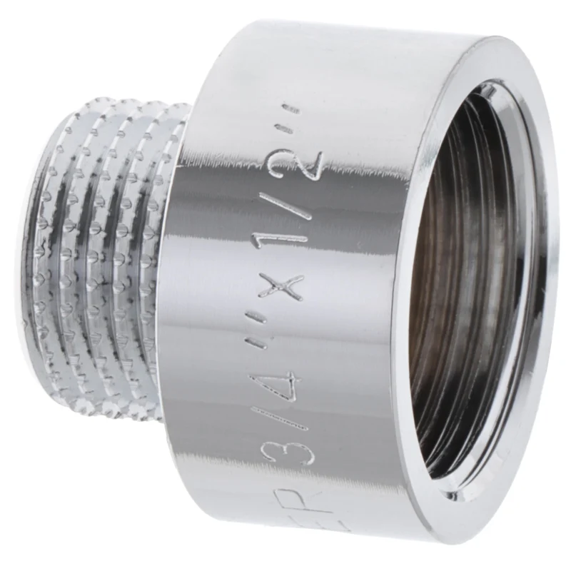 Перехідник коннектор 1/2" х 3/4" внутрішня-зовнішня різьба хром KF.A0608.CHR