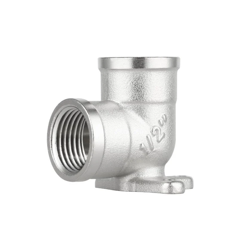 Кутник настінний 1/2" ВВ латунь Thermo Alliance Forte нікельований 90°