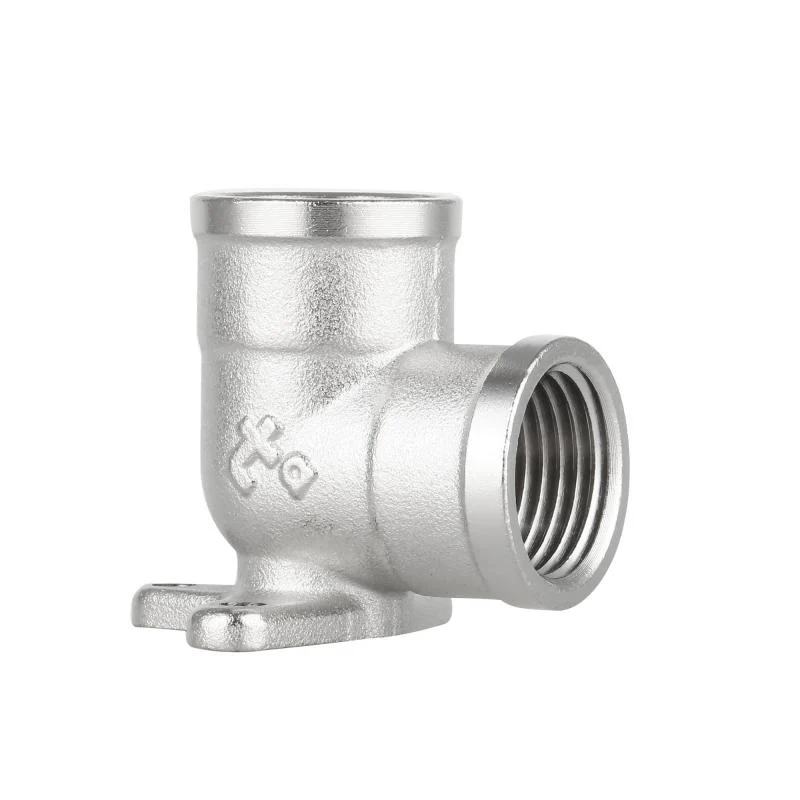 Кутник настінний 1/2" ВВ латунь Thermo Alliance Forte нікельований 90°