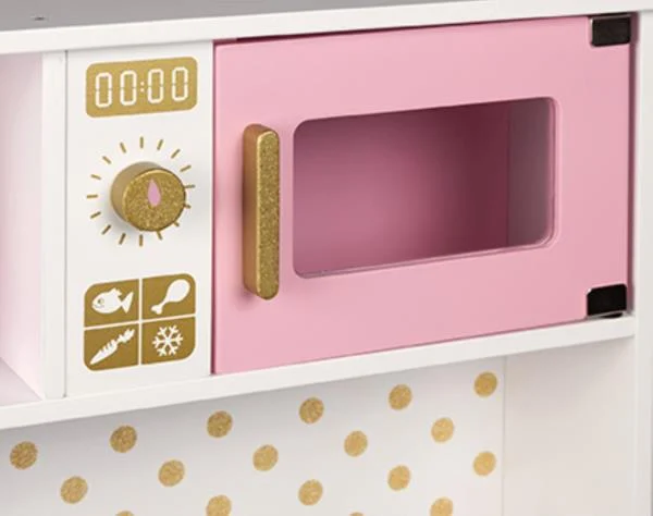 Дитяча кухня Janod Candy Chic 55x30x87 см Дерево Різнобарвний з LED-підсвіткою та звуковими ефектами