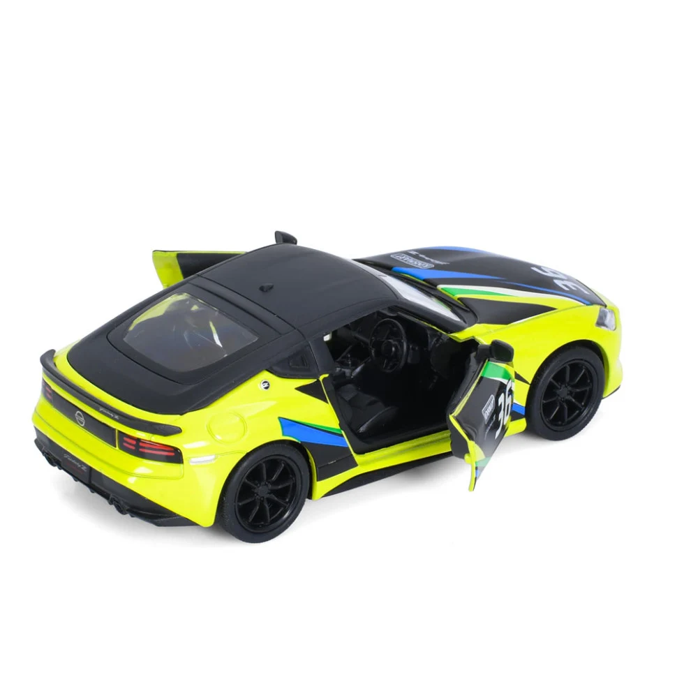 Машинка інерційна Kinsmart Nissan Fairlady Z 1:36 12 см метал+пластик жовта