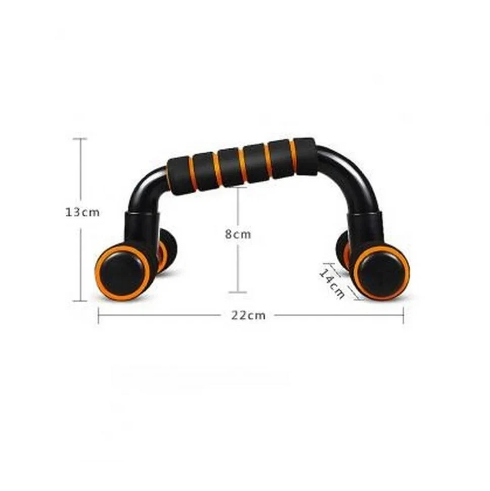 Упори для віджимань Push Gym NE-1-05 до 90 кг пластик чорний-сірий