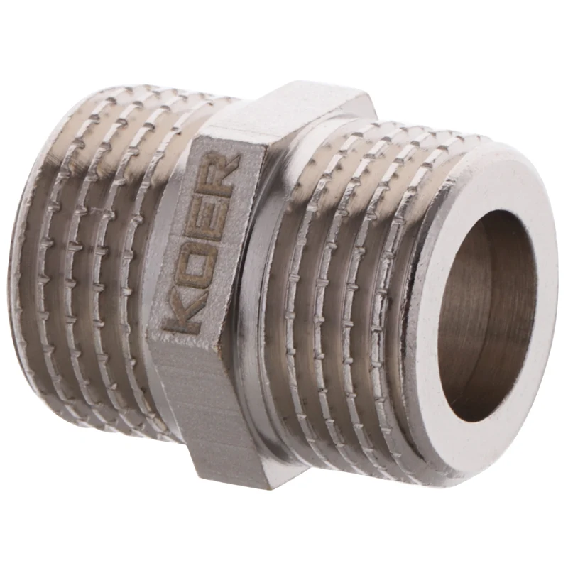 Ніпель 1/2'' внутрішня-зовнішня різьба латунний Koer KF.N06A
