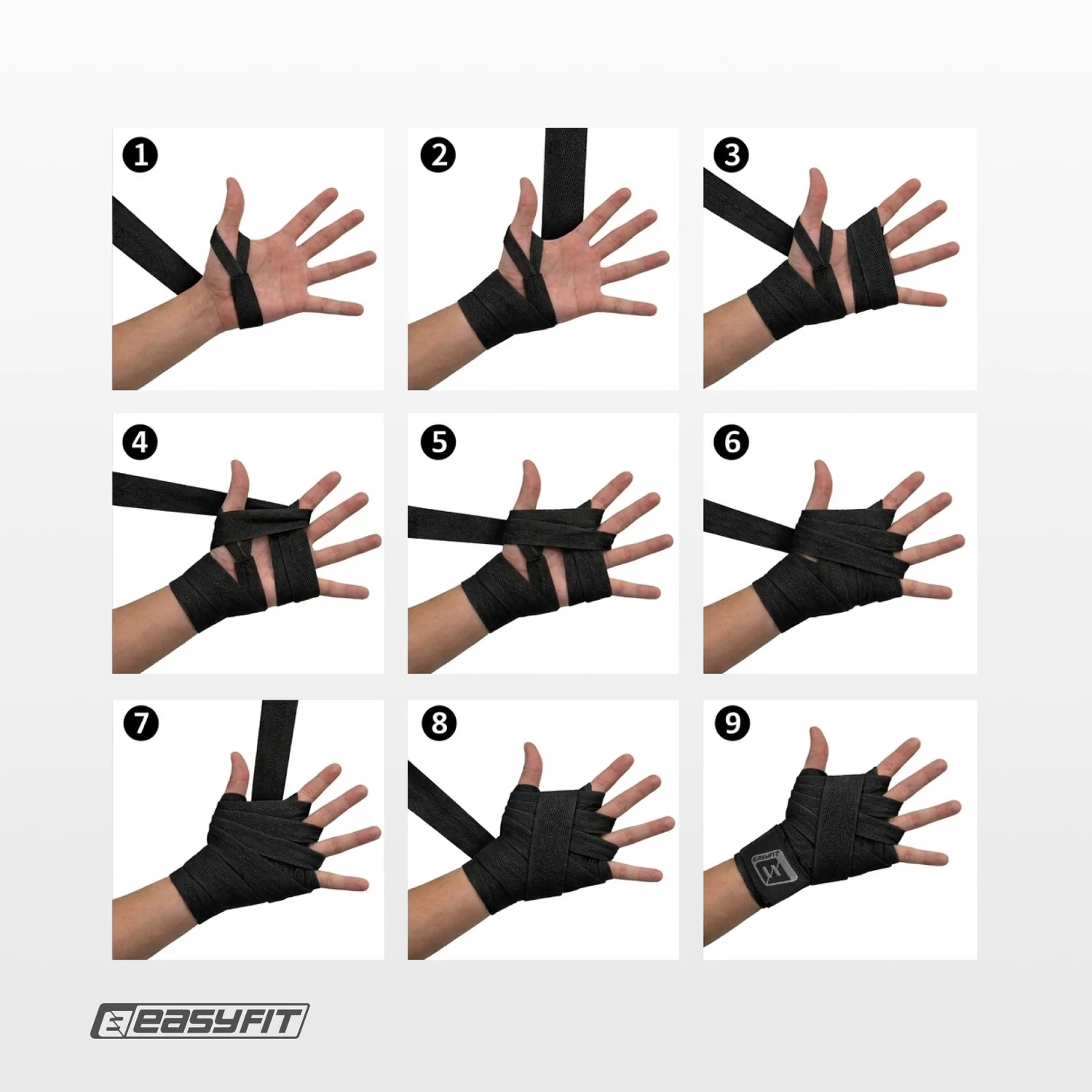 Боксерські бинти EasyFit FlexWrap 3,5 м еластичні нейлон бавовна червоні