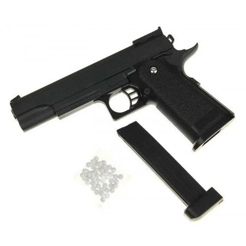Страйкбольний пістолет Colt M1911 Hi-Capa 27x19x5 см метал чорний