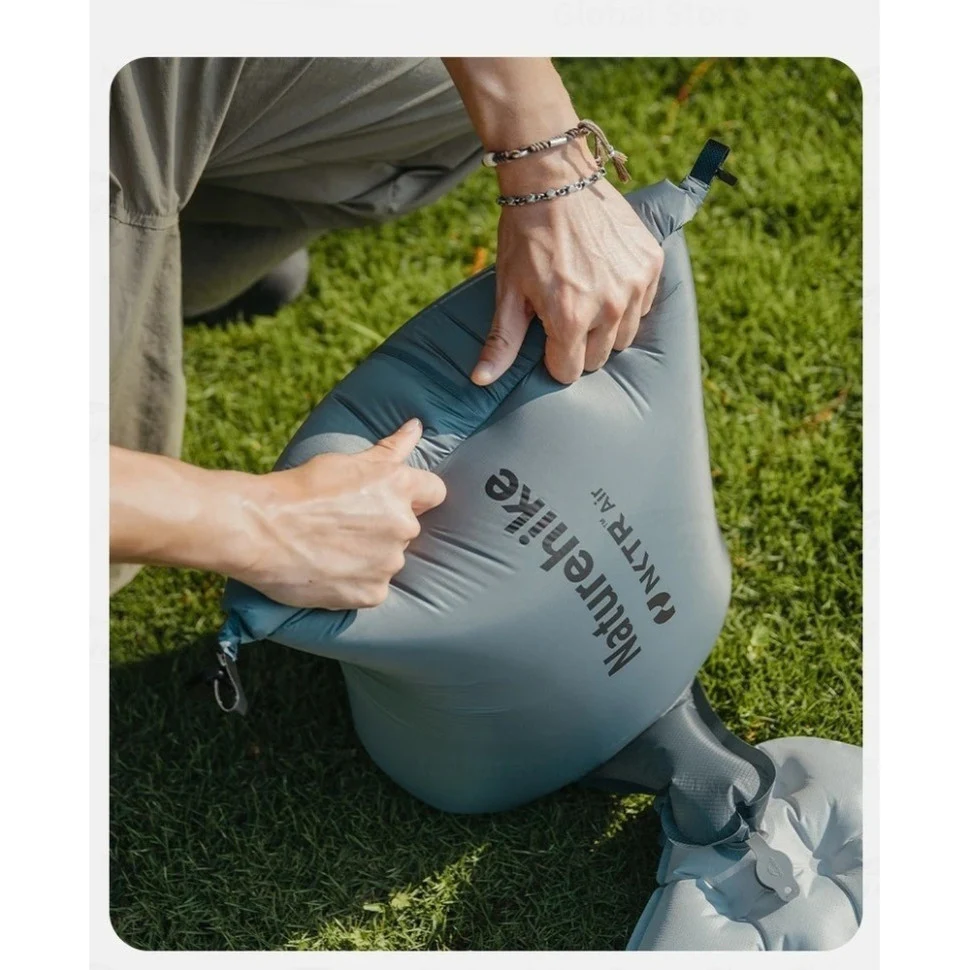 Гермомішок для надування матраців Naturehike CNK2450PJ013 нейлон 20D 80х43 см сірий