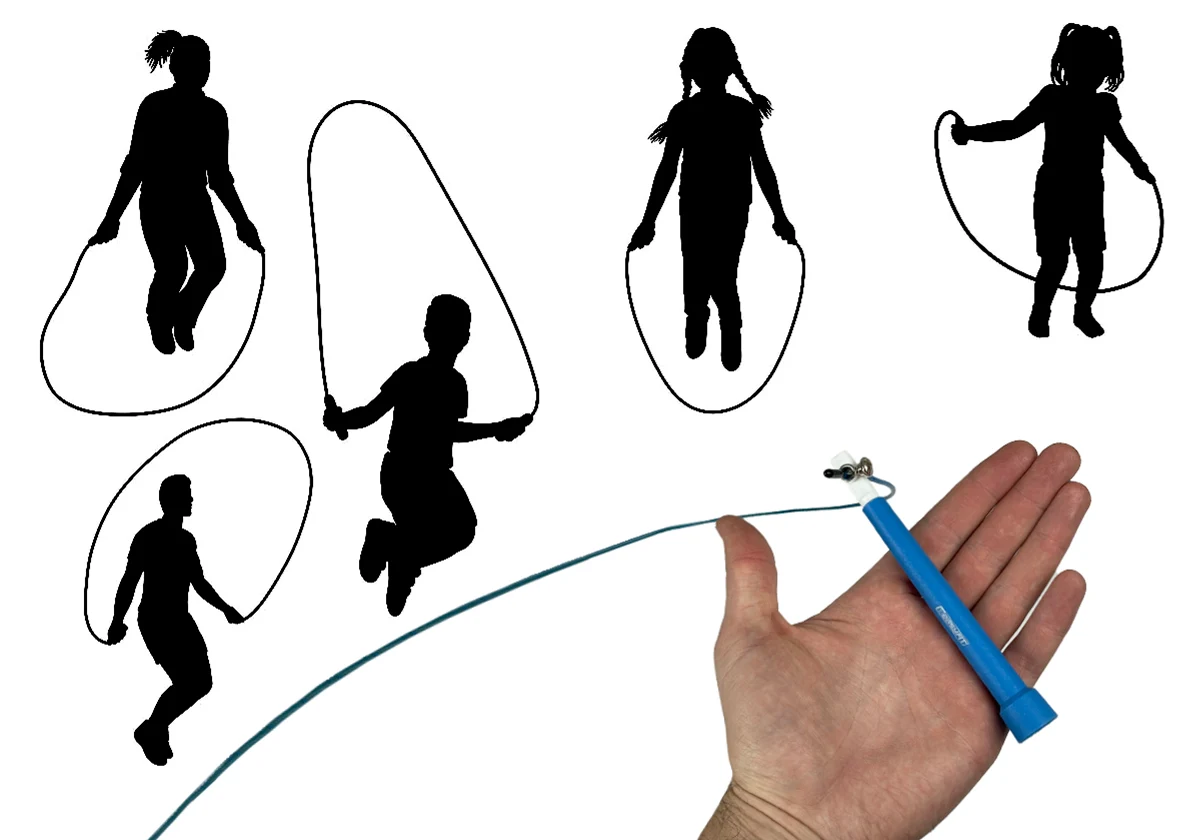 Скакалка швидкісна EasyFit Speed Cable Rope 3 м сталь ПВХ синя