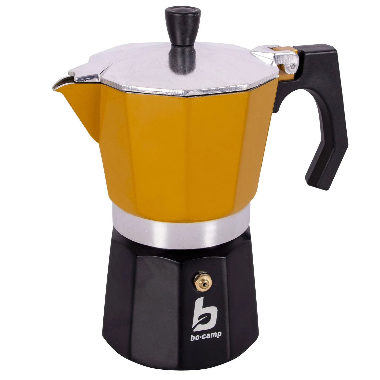 Гейзерна кавоварка Bo-Camp Hudson 6-cups 250 мл алюміній жовта/чорна