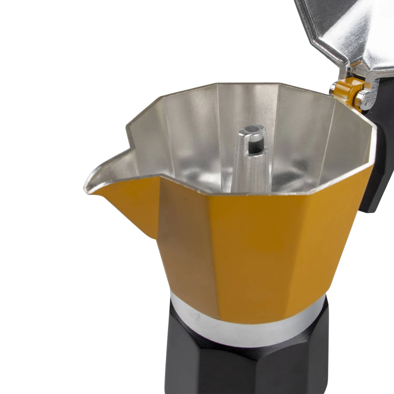 Гейзерна кавоварка Bo-Camp Hudson 6-cups 250 мл алюміній жовта/чорна