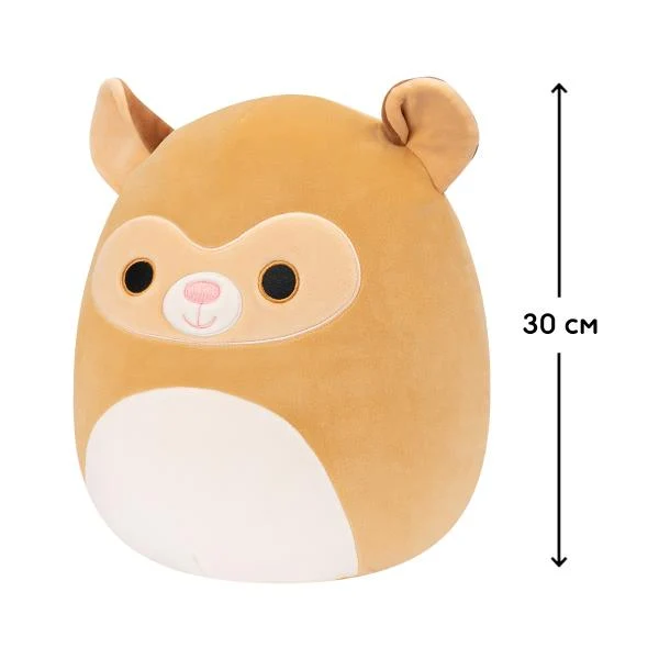 М'яка іграшка Squishmallows Довгоп'ят Зейн 30 см Плюш Різнобарвний