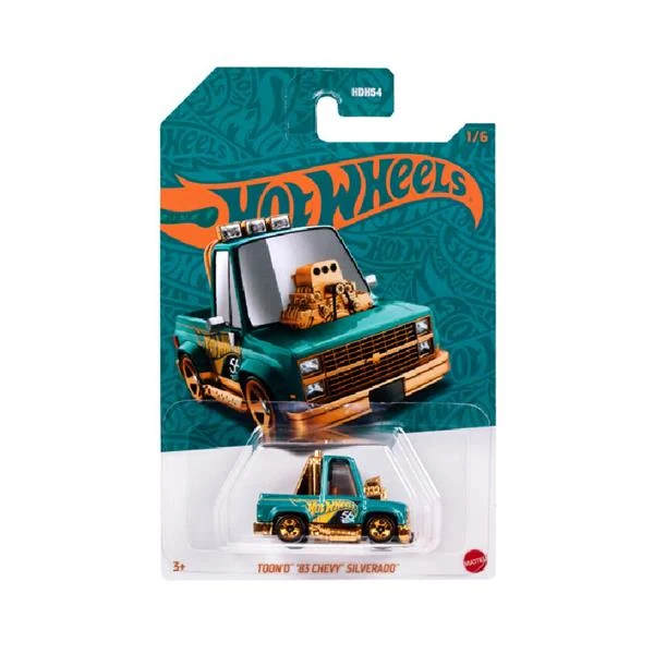 Машинка Hot Wheels Toond 83 Chevy Silverado 1:64 метал перламутровий хромований
