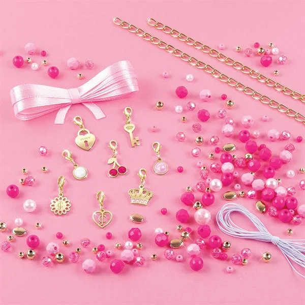 Набір для виготовлення браслетів 185 ел. Рожевий пластик Juicy Couture