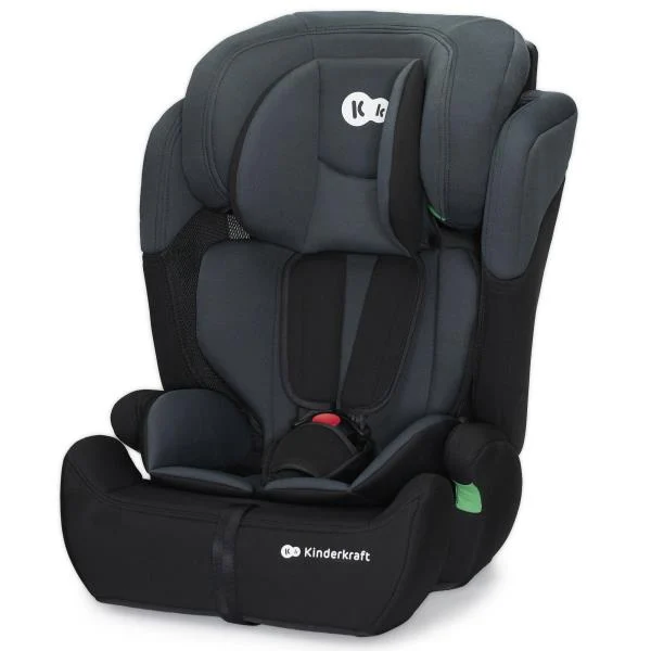Автокрісло Kinderkraft Comfort Up i-Size 9-36 кг текстиль 61,5-84x44x49 см чорно-сірий