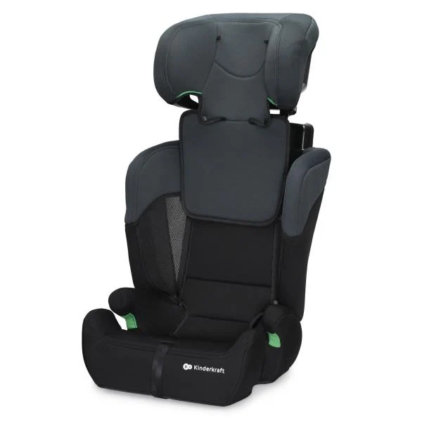 Автокрісло Kinderkraft Comfort Up i-Size 9-36 кг текстиль 61,5-84x44x49 см чорно-сірий