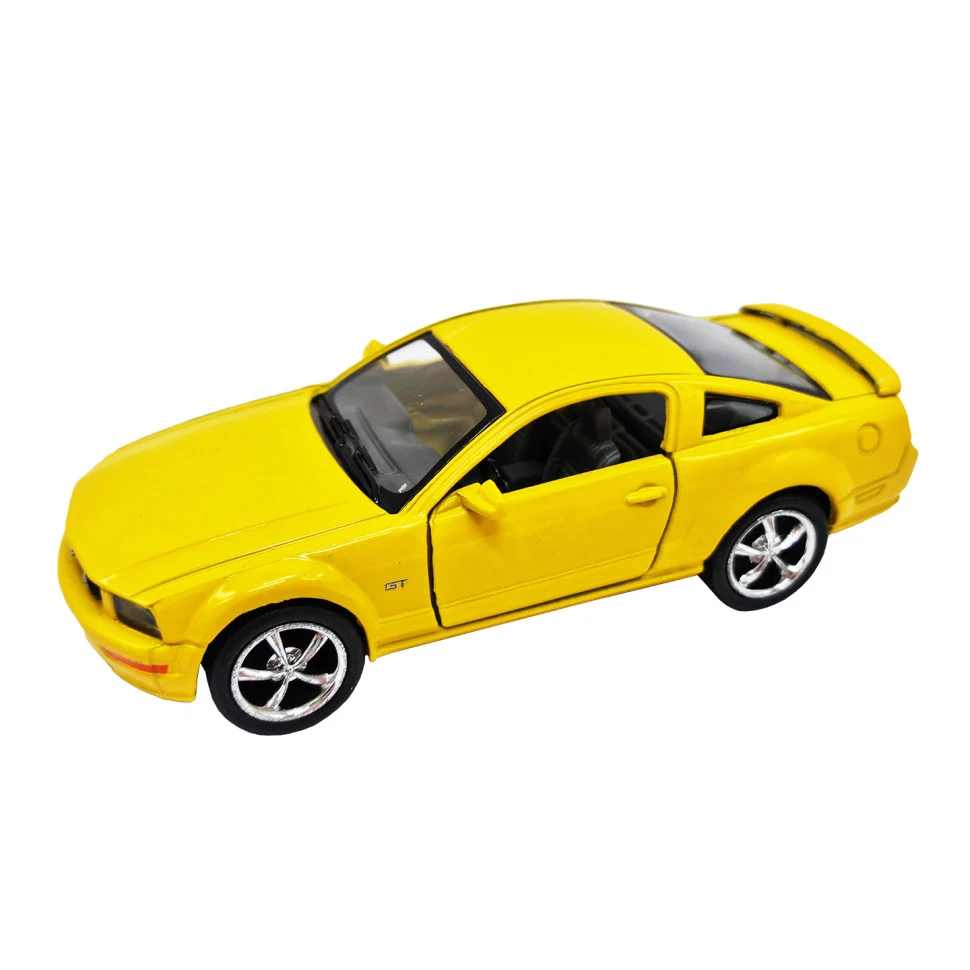 Інерційна машинка FORD MUSTANG GT 2006 1:42 Метал, пластик Жовтий