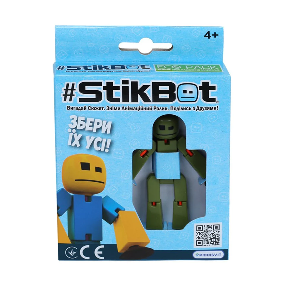 Фігурка для анімаційного творчості StikBot TST616-23UAKDM мілітарі пластикова 1 шт