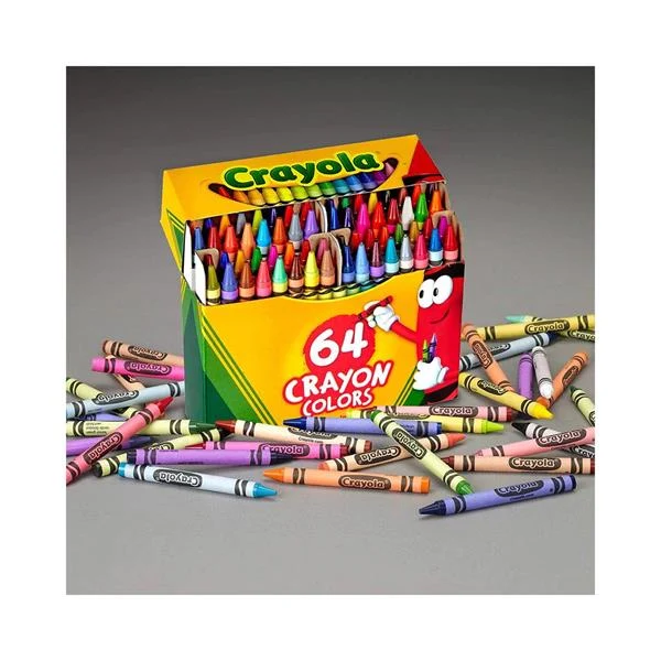 Набір воскової крейди Crayola Crayons 64 кольори 64 шт двічі обернуті для довговічності