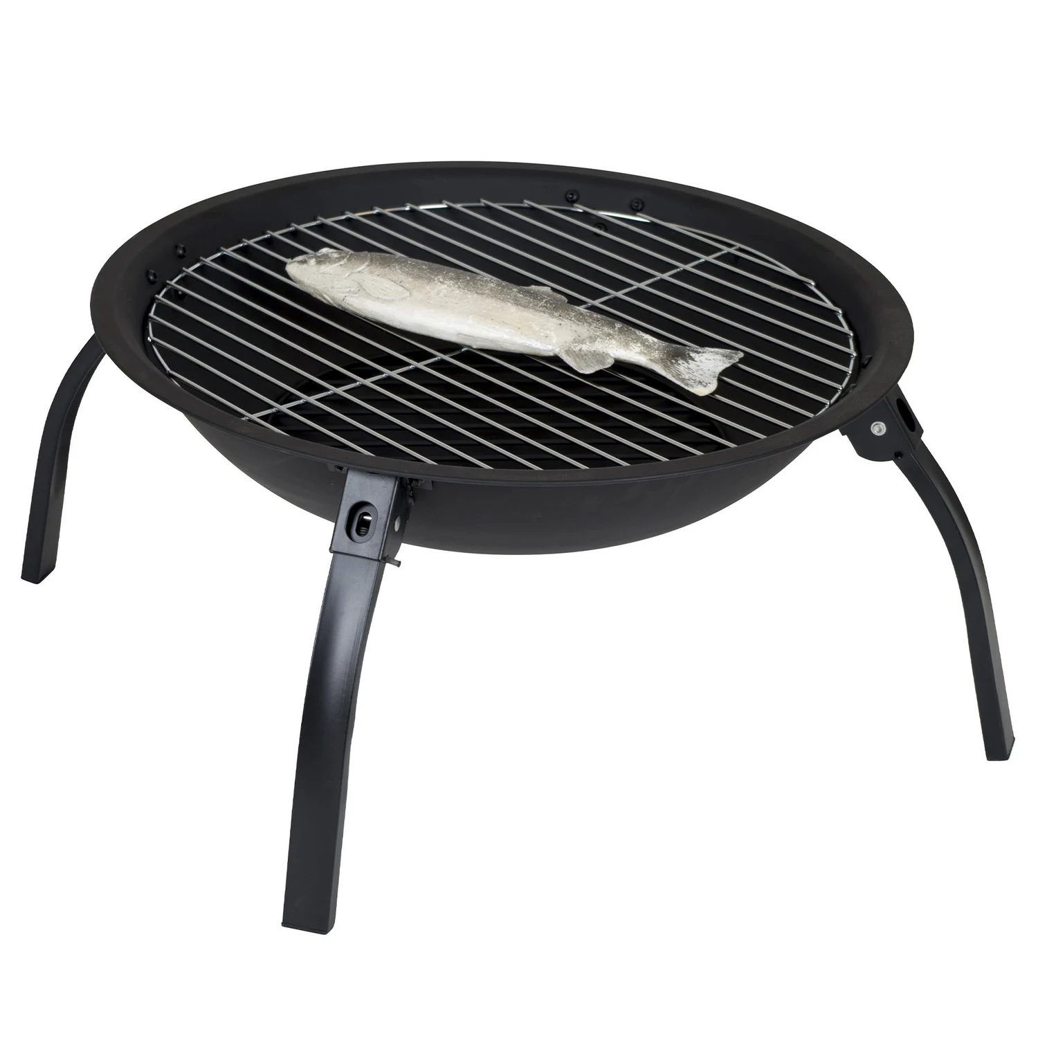 Гриль вугільний Bo-Camp Firebowl Harrow 500х500х300 мм сталь чорний