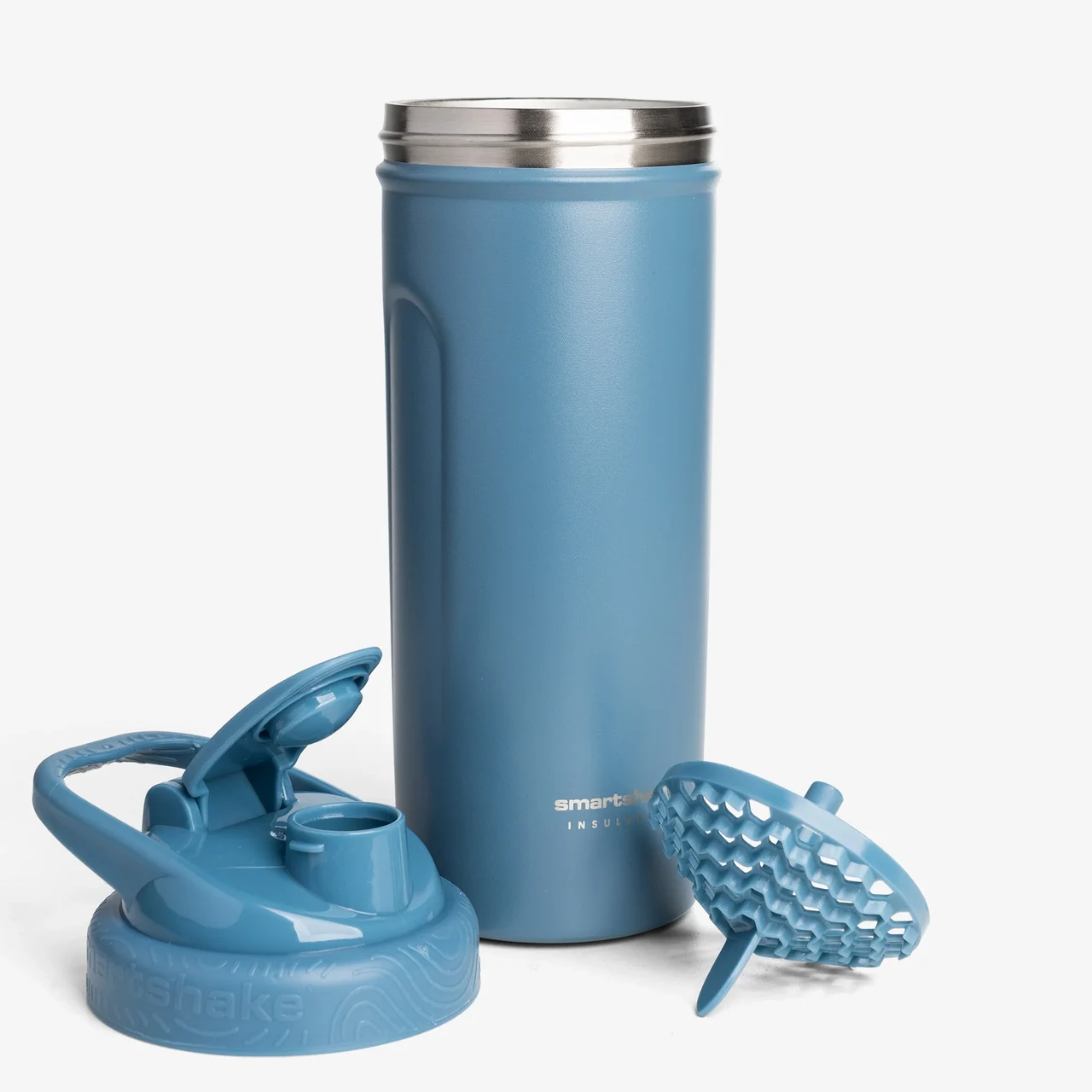 Шейкер спортивний SmartShake Insulated Steel 750 мл нержавіюча сталь синій