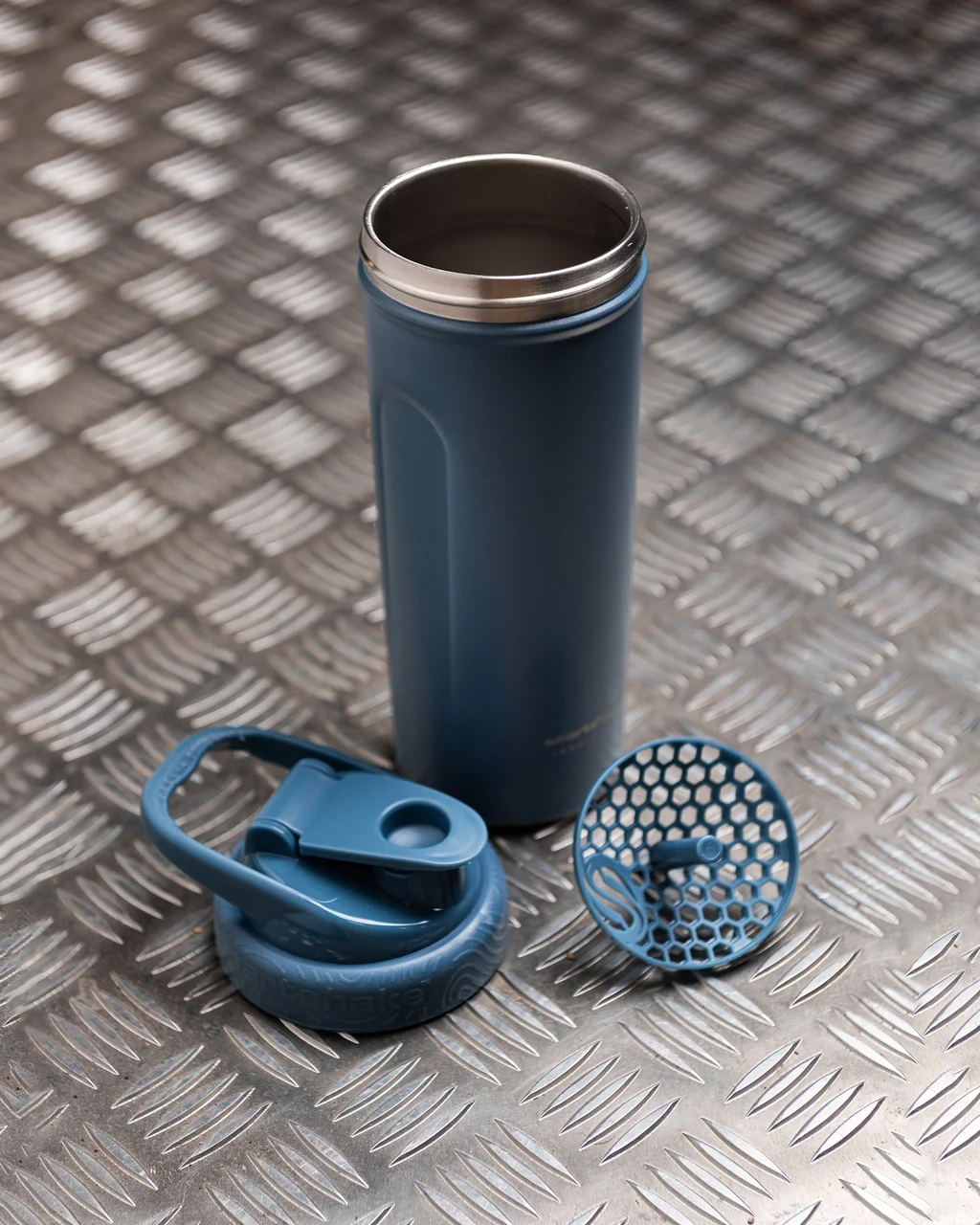 Шейкер спортивний SmartShake Insulated Steel 750 мл нержавіюча сталь синій