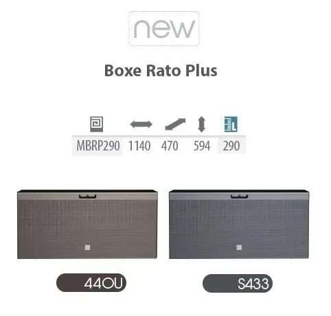 Садовий ящик Boxe Rato Plus 290 л поліпропілен 114х47х59 см темно-сірий