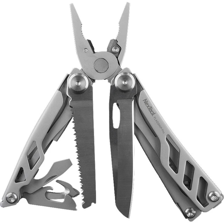 Мультитул NexTool Flagship Pro NE20220 16 в 1 сталь 3Cr13 11 см сірий сріблястий