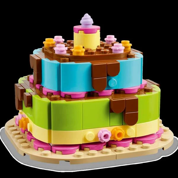 Конструктор LEGO Торт на день народження 219 деталей пластик різнобарвний
