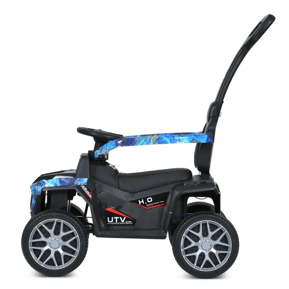 Детский электроквадроцикл Bambi Racer M 5732EBLR 2в1 до 23 кг еко-шкіра 74х44х59,5 см червоний