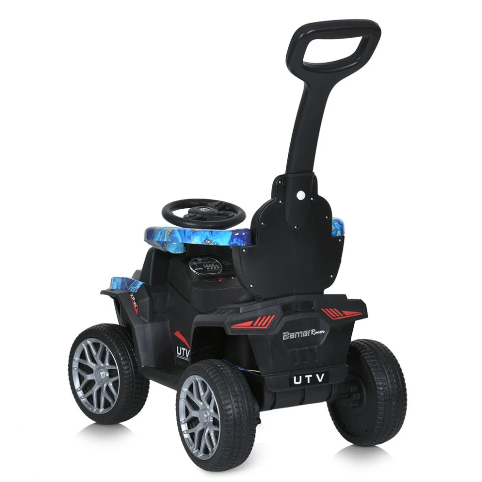 Детский электроквадроцикл Bambi Racer M 5732EBLR 2в1 до 23 кг еко-шкіра 74х44х59,5 см червоний