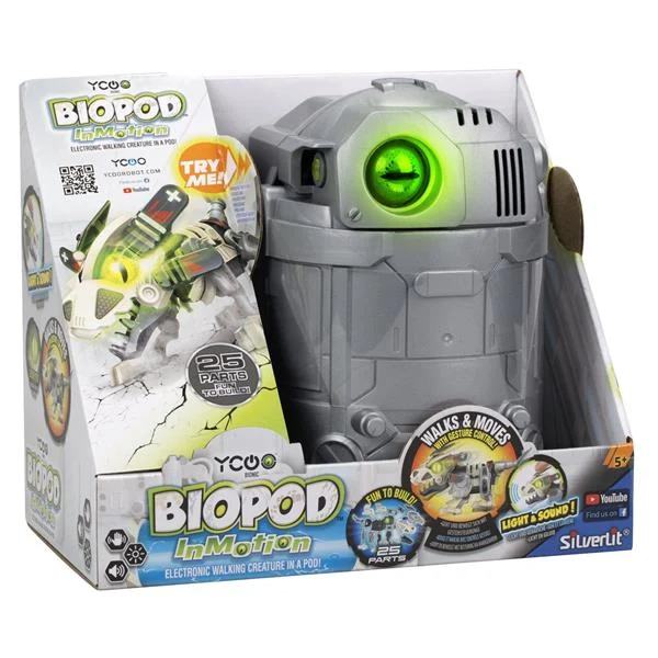 Інтерактивний робот Робозавр Biopod 23 см пластик сірий