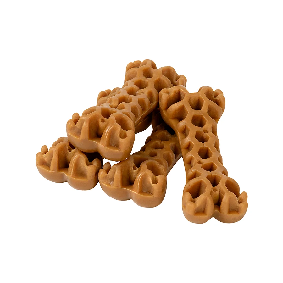 Ласощі для собак WAUDOG Treats Dental кістка для чистки зубів з м’ятою та прополісом 112 г натуральні інгредієнти