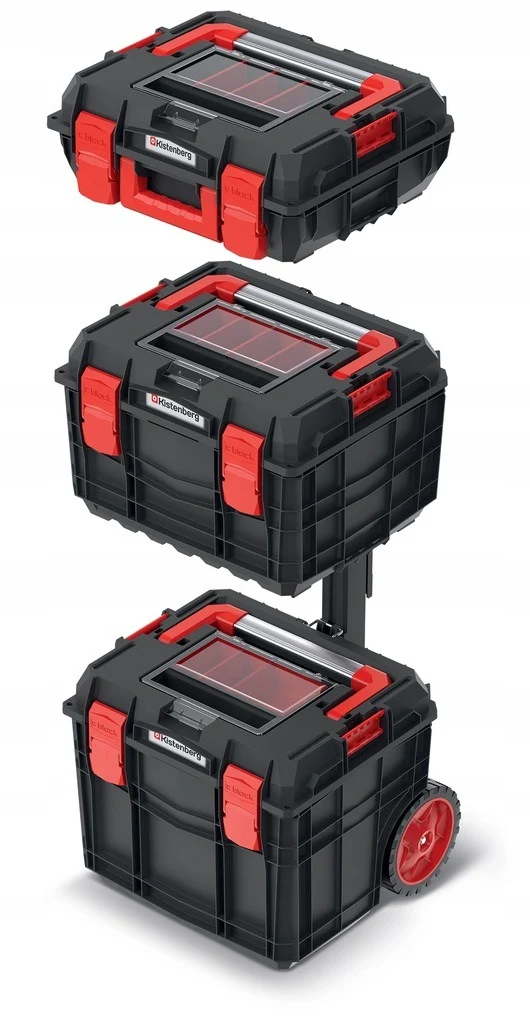 Модульний комплект ящиків для інструментів Kistenberg C-Block ALU LOG 450x380x845 см алюміній