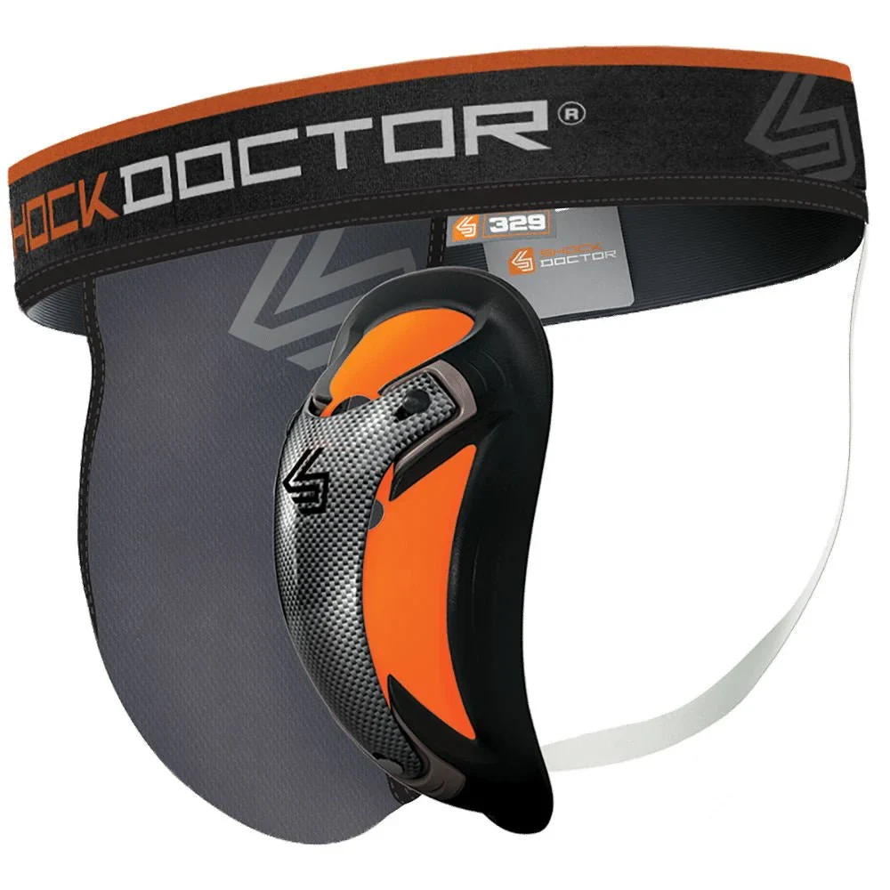 Захисний бандаж Shock Doctor 329 з чашкою Ultra Carbon Flex сірий S дихаюча сітка