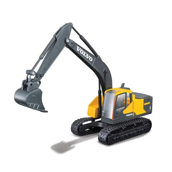 Екскаватор Bburago Volvo EC220E 1:50 метал-пластик жовтий чорний