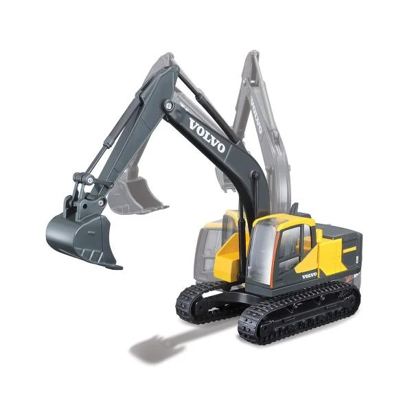 Екскаватор Bburago Volvo EC220E 1:50 метал-пластик жовтий чорний