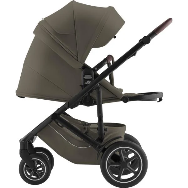 Прогулянкова коляска Britax-Romer Smile 5Z багатопозиційна оливкова 90x40x57 см екошкіра