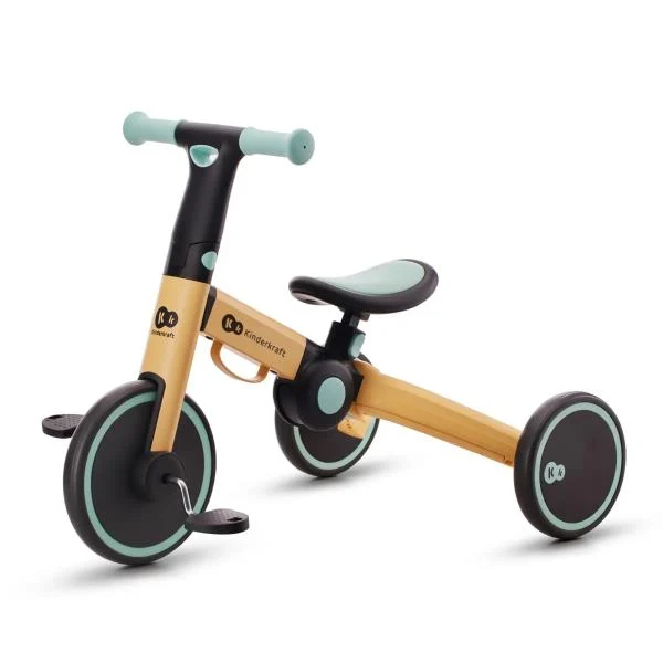 Триколісний велосипед 4TRIKE жовтий блакитний алюміній 88,5х50х43 см