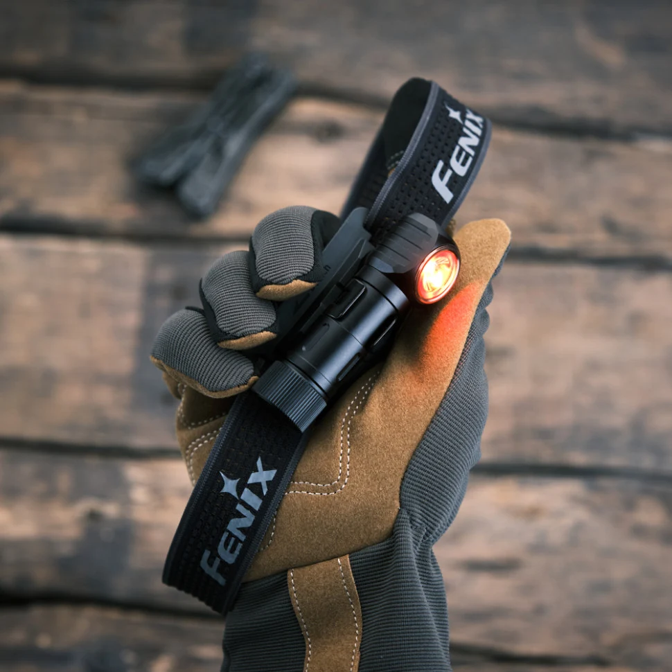 Фонарь налобный тактический Fenix Scout HM23 V2.0 200 лм алюминий черный 73,6х36х30 мм