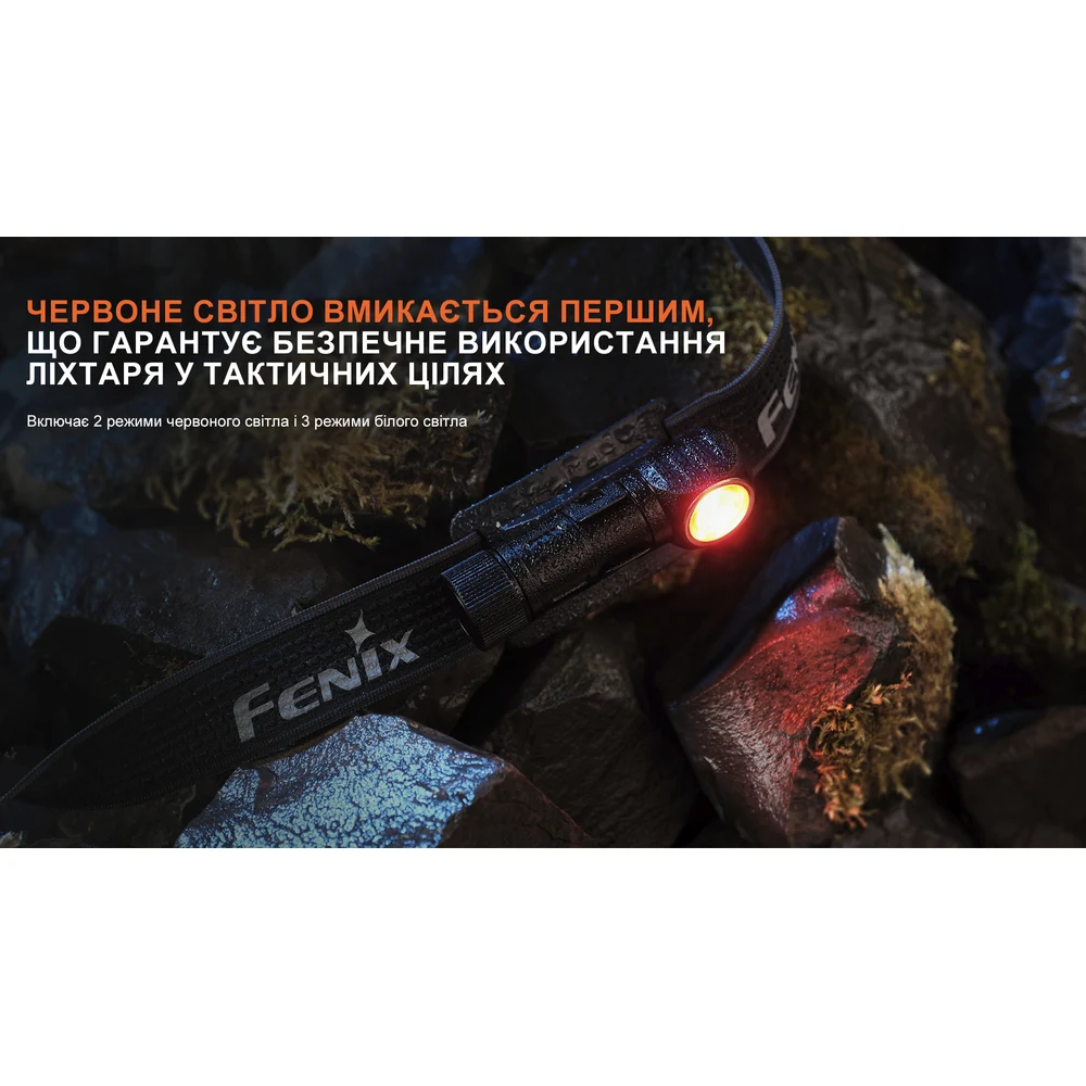 Фонарь налобный тактический Fenix Scout HM23 V2.0 200 лм алюминий черный 73,6х36х30 мм