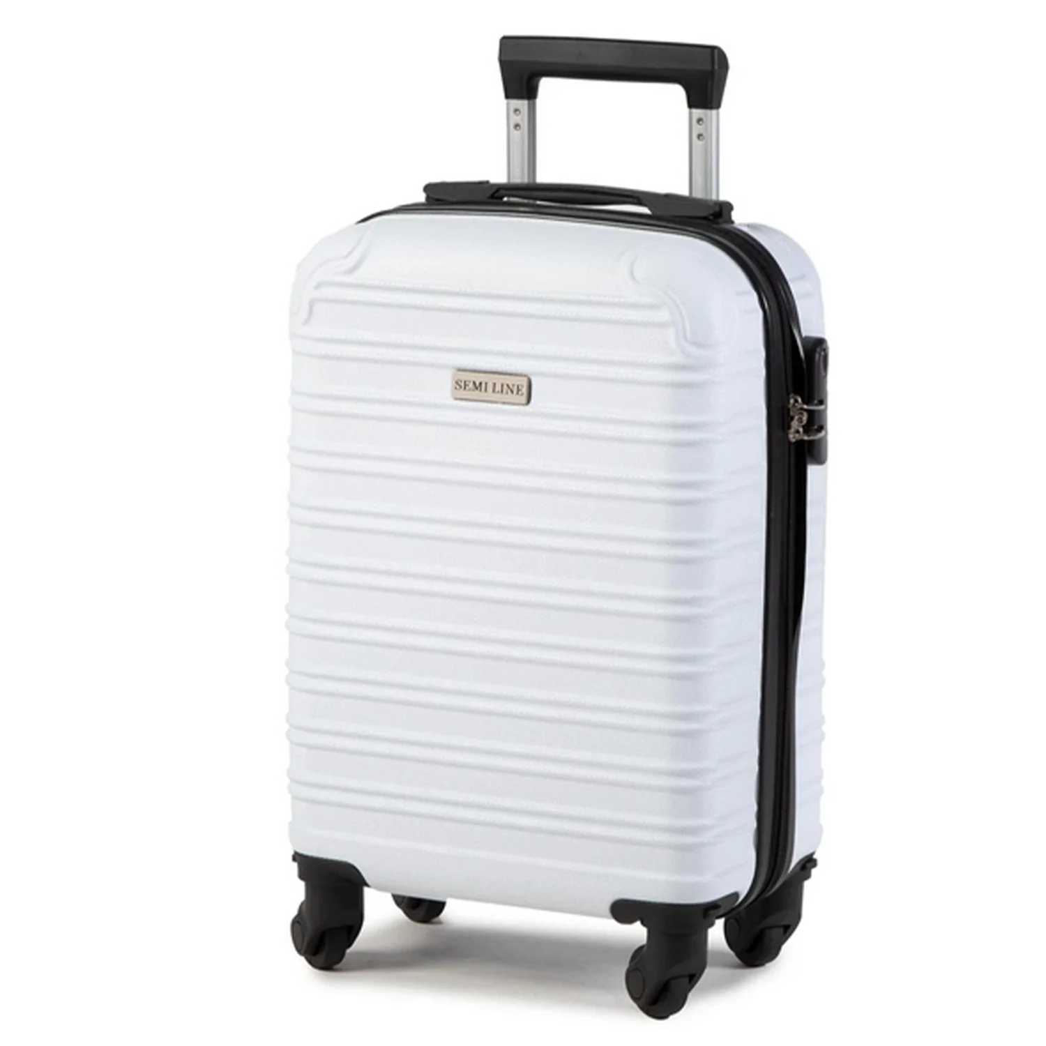 Чемодан Semi Line T5489-1 20" (S) 25 л ABS-пластик Білий