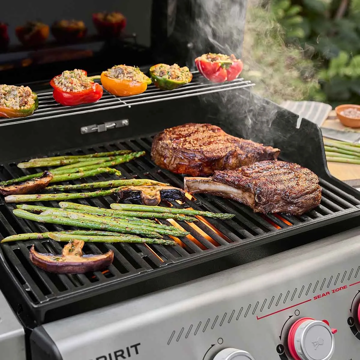 Газовий гриль Weber Spirit E-435 132х67,5х118 см сталь чорний
