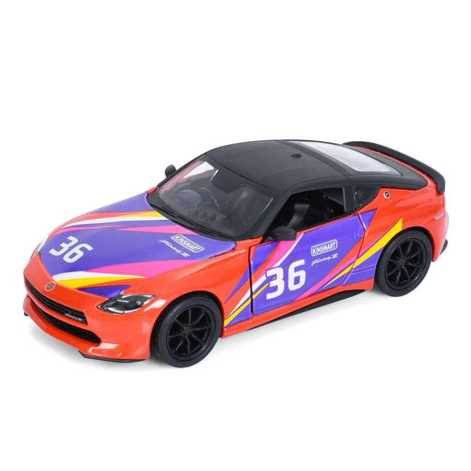 Машинка інерційна Nissan Fairlady Z 1:36 метал+пластик 12 см оранжева
