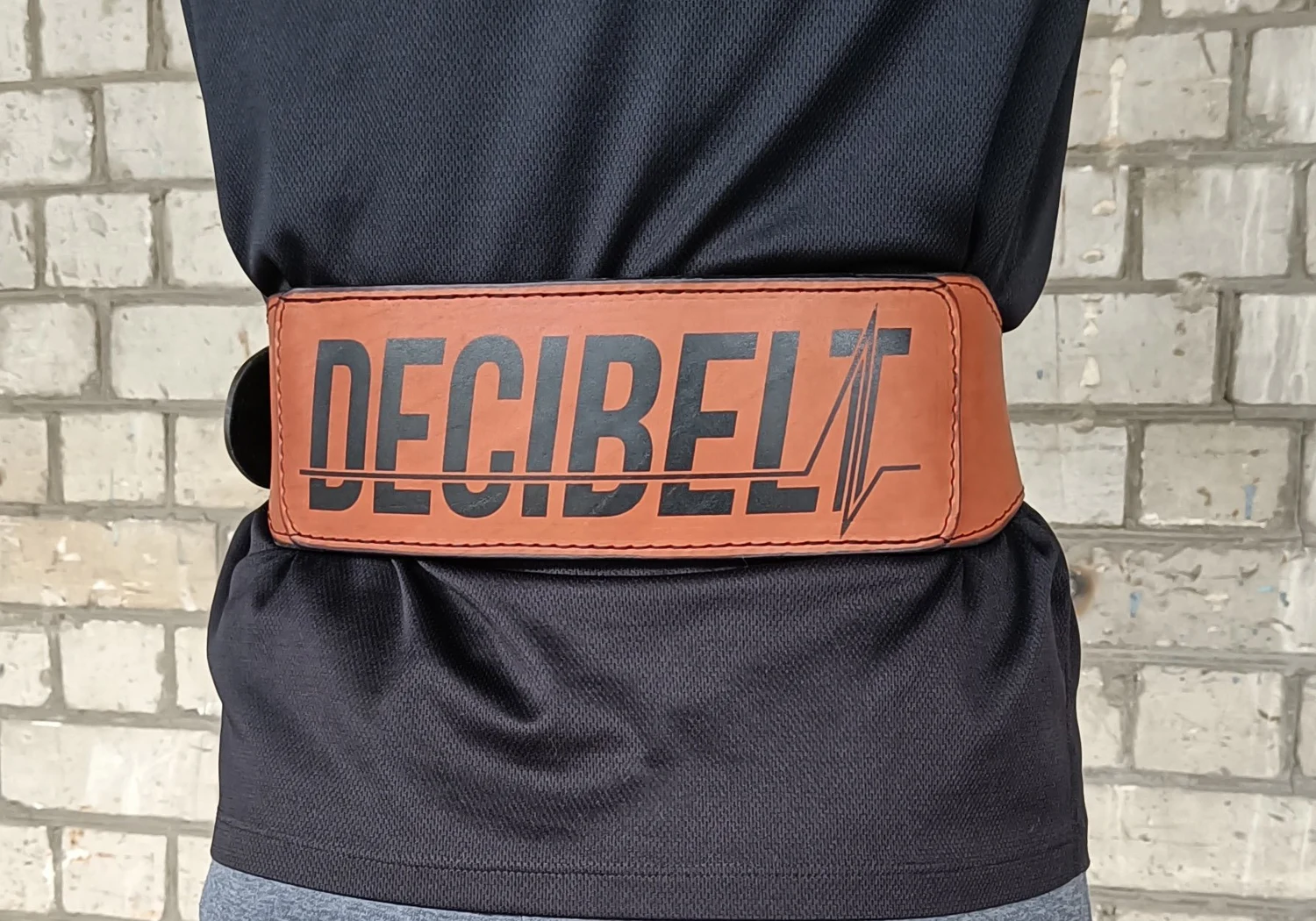 Пояс атлетичний DeciBelt 3XL шкіра коричневий 110-140 см