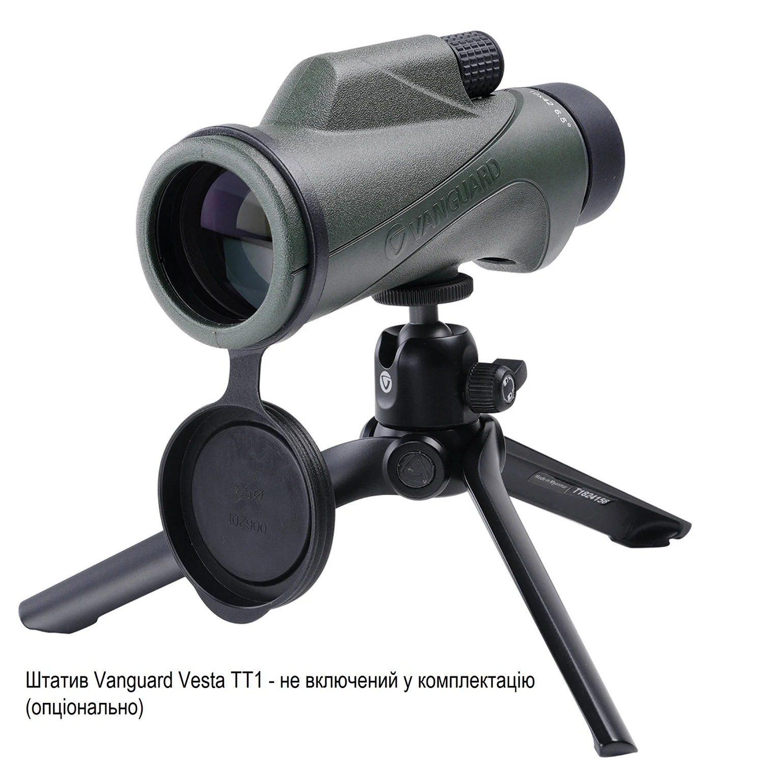 Монокуляр Vanguard VEO HD2 10x42 WP карбон чорний