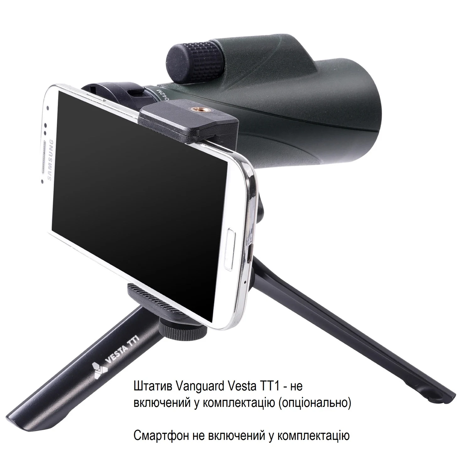 Монокуляр Vanguard VEO HD2 10x42 WP карбон чорний